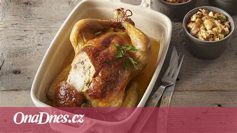 Pečené kuře s nádivkou